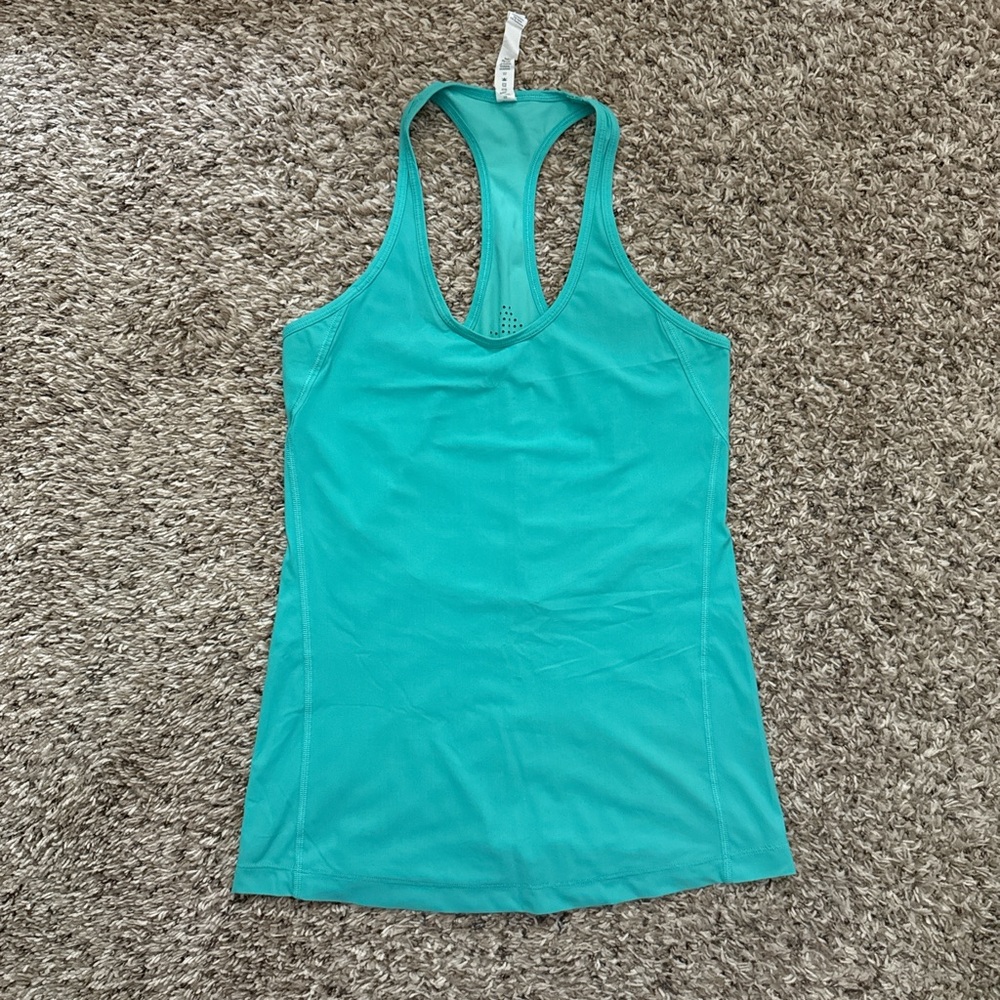 Lululemon Athletica Aqua Racerback Tank Top